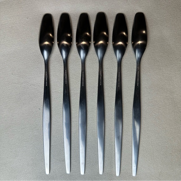 GENSE 18-8 FOCUS STAINLESS ICED TEA SPOON MID CENTURY MODERN - Picture 5 of 9